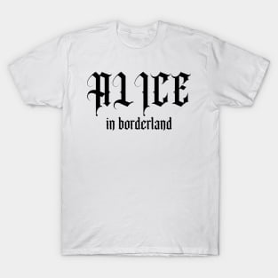 Alice in borderland title black T-Shirt